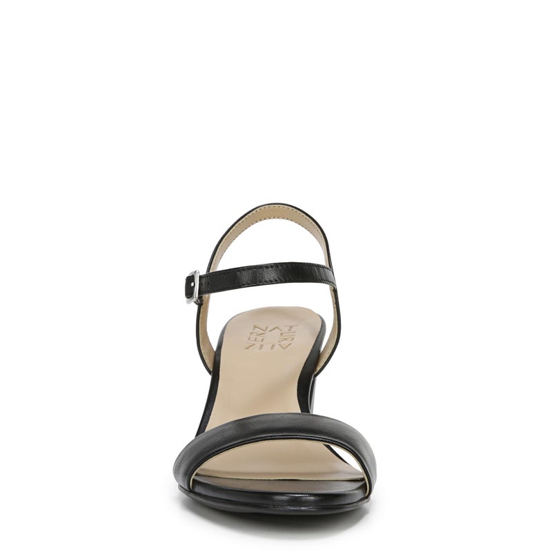 Naturalizer Womens Bristol Ankle Strap Chunky Block Heel Dress Sandal ,Black Smooth ,7M - Image 2
